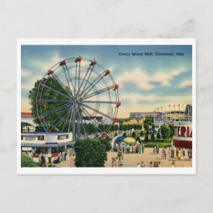 Carte Postale Coney Island Mall, Cincinnati, Ohio Vintage