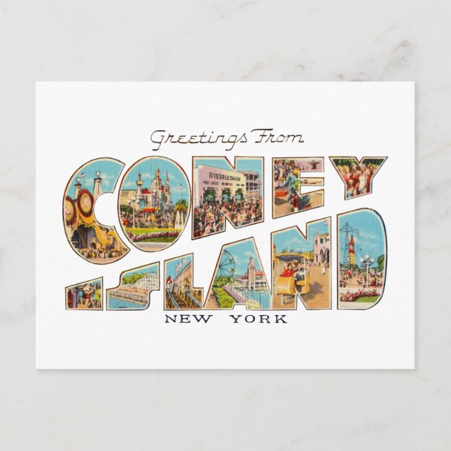 Carte Postale Coney Island NY (Devant)