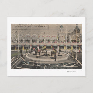 Carte Postale Coney Island, NY - Luna Park Circus Act