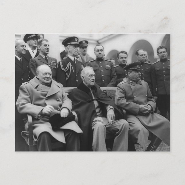 Carte Postale Conférence de Yalta (Devant)