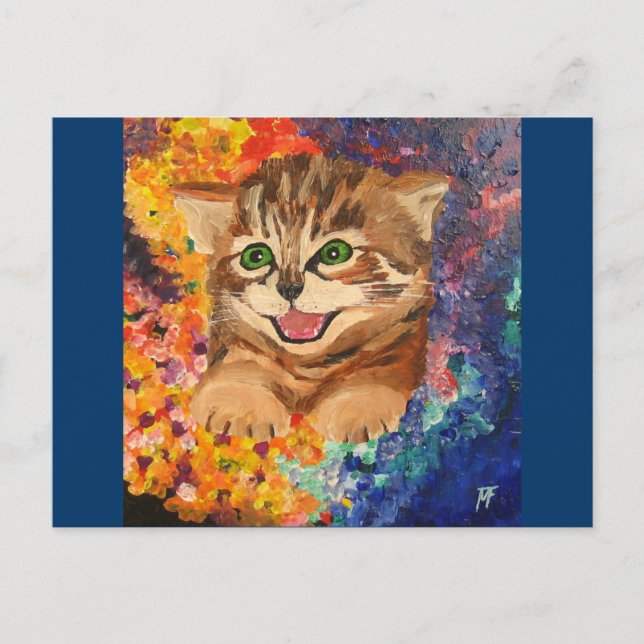 Carte Postale Confetti Kitty (Devant)