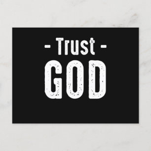 Carte Postale Confiance Dieu Religion Croyant Foi Eglise Prier C