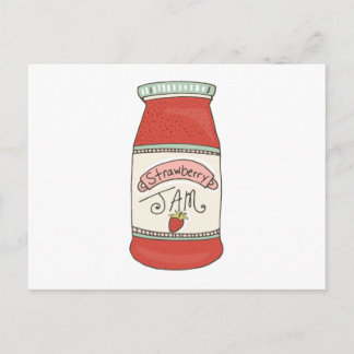 Carte Postale Confiture aux fraises