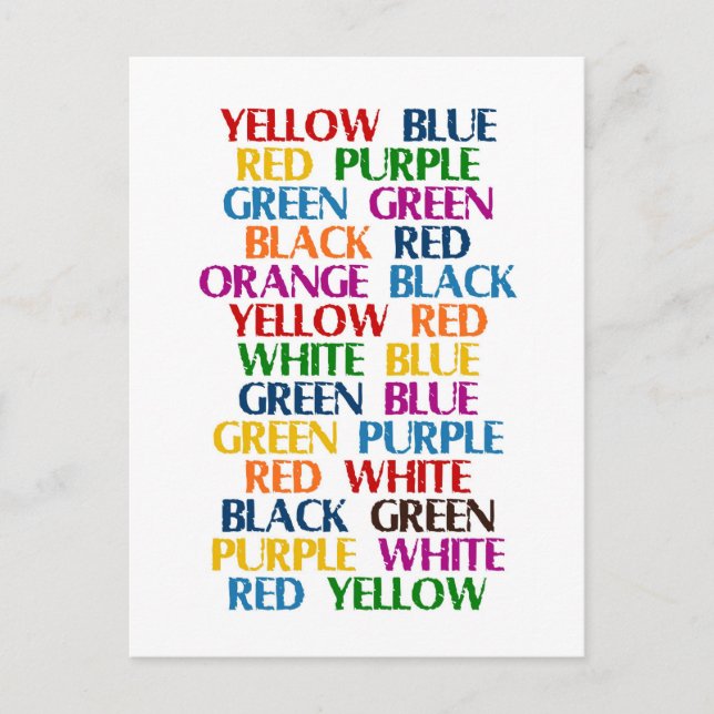 Carte postale Conflit De Cerveau Droit (Devant)