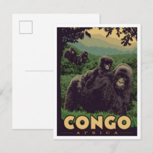 Carte Postale Congo Afrique Voyage Vintage 