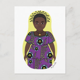 Carte postale congolaise Matryoshka