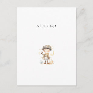 Carte Postale Congratulations Pirate New Baby Birth Card