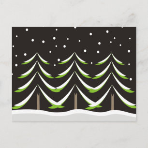 Carte Postale Conifères en hiver