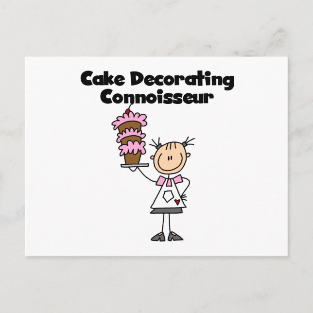 Carte Postale Connaisseur de la décoration de gâteaux féminins (Devant)