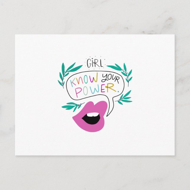 Carte Postale Connaissez votre puissance (Devant)