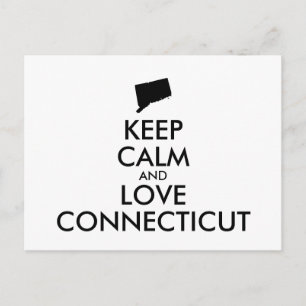 CARTE POSTALE CONNECTICUT PERSONNALISABLE ET CONNECTICUT AMOUR