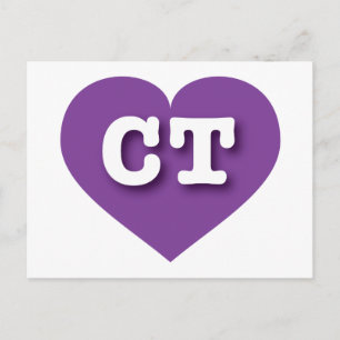 Carte Postale Connecticut Purple Heart - J'aime CT