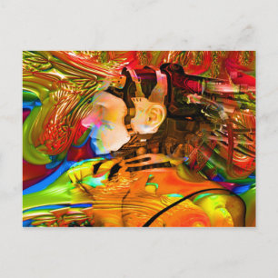 Carte Postale Connexion Robot