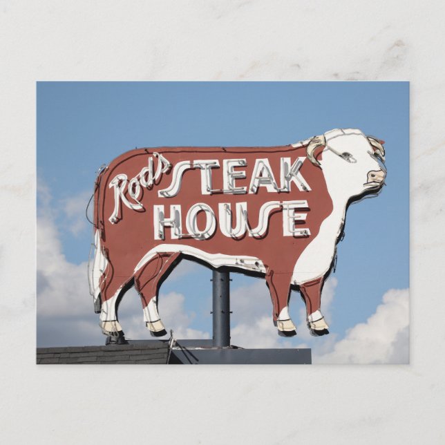 Carte Postale Connexion Steak House sur la route 66 (Devant)