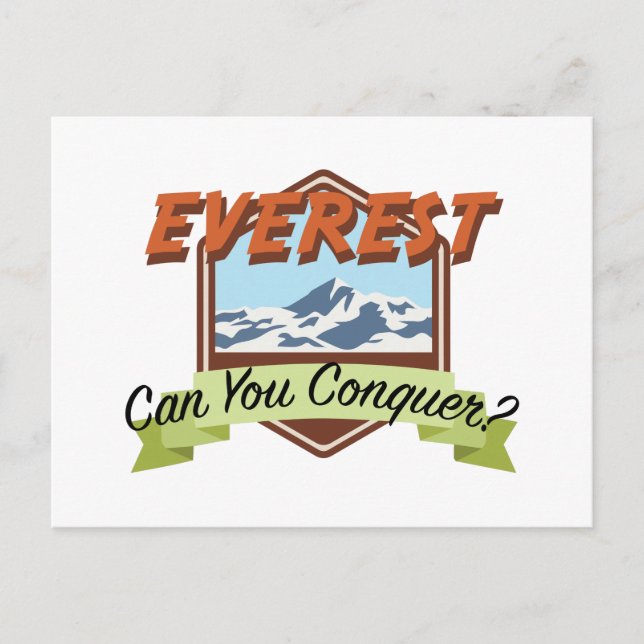 Carte Postale Conquérir l'Everest (Devant)