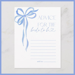 Carte Postale Conseil Au Jeu De Fête des mariées Bride Blue Bow