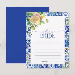 Carte Postale Conseil Élégant Citron Méditerranéen À La Mariée