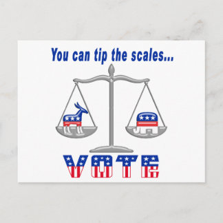 Carte Postale Conseil pour le vote des échelles
