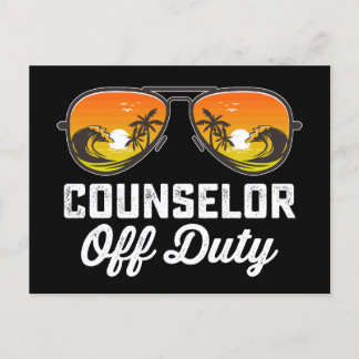 Carte Postale Conseiller Lunettes de soleil hors service Dernier