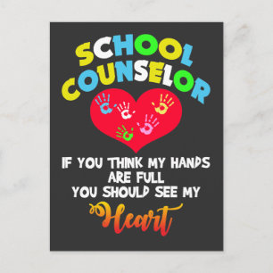 Carte Postale Conseiller scolaire Appréciation du coeur intégral