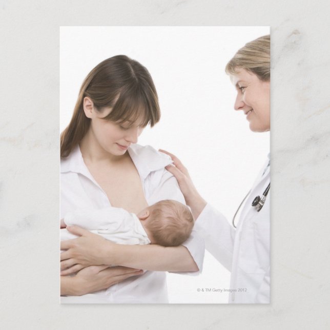 Carte Postale Conseils d'allaitement d'un médecin (Devant)