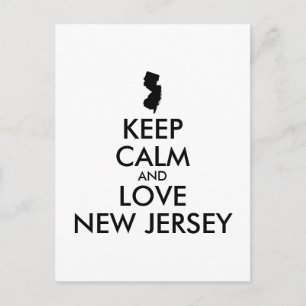 Carte Postale CONSERVER CALME et AMOUR NOUVEAU JERSEY