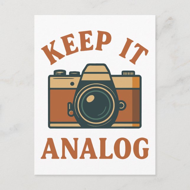 Carte Postale Conserver l'analogique (Devant)