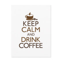 Conserver le calme et boire du café