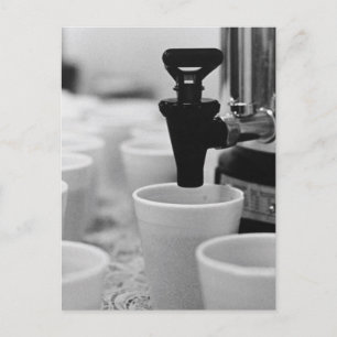 Carte Postale Conserver le calme et faire plus de café - Vintage
