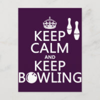 Conserver le calme et le Bowling - toutes les coul