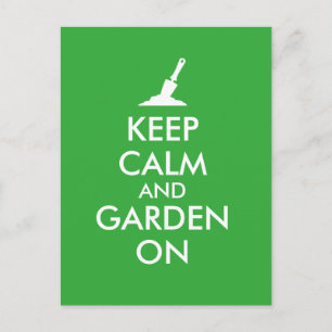 Carte Postale Conserver le calme et le jardin sur le jardin Trow