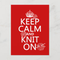 Conserver le calme et le knit allumé - toutes les 