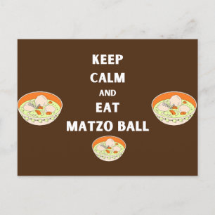 Carte Postale Conserver le calme et manger Matzah Funny Passover