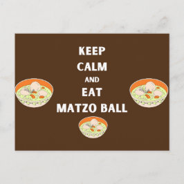 Carte Postale Conserver le calme et manger Matzah Funny Passover