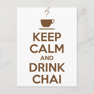 CARTE POSTALE CONSERVEZ LE CALME ET BOIRE CHAI