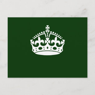 Carte Postale CONSERVEZ LE SYMBOLE DE LA COURONNE CALME sur la d