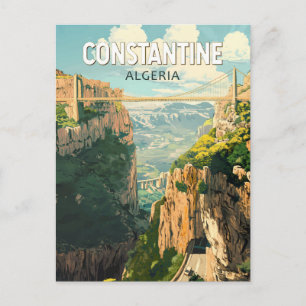 Carte Postale Constantine Algérie Voyage Art Rétro
