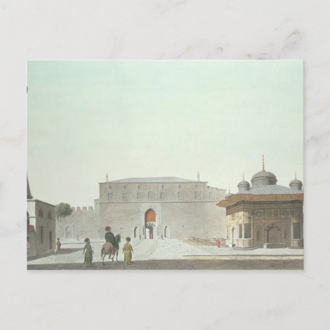 Carte Postale Constantinople: la place Sainte-Sophie montrant la (Devant)
