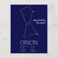 Constellation de l'hémisphère nord Orion