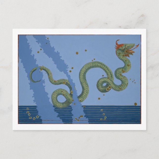 Carte Postale Constellation de Serpens Caput et Serpens Cauda, (Devant)