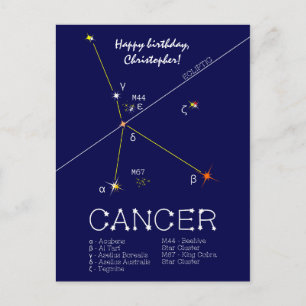 Carte Postale Constellation du zodiaque Cancer