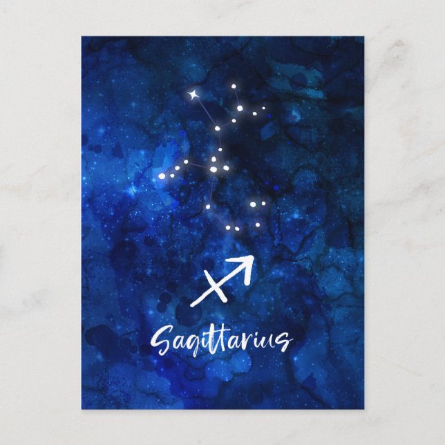 Carte Postale Constellation du zodiaque Sagittaire Galaxie Céles (Devant)