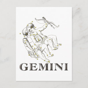 Carte Postale Constellation : Gemini
