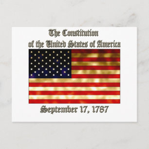 Carte Postale Constitution américaine