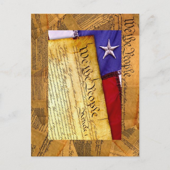 Carte Postale Constitution américaine Nous le peuple (Devant)