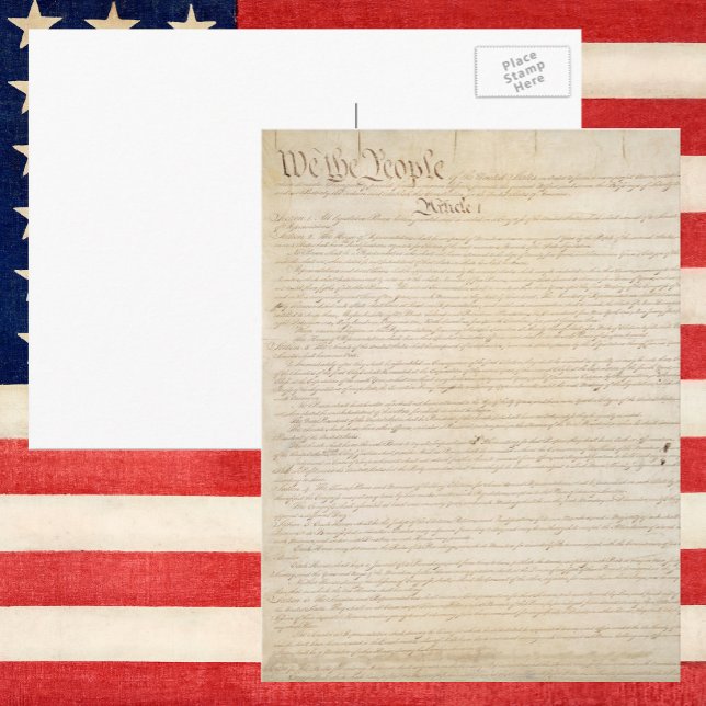 Carte Postale Constitution des États-Unis, Nous le Peuple (Créateur téléchargé)