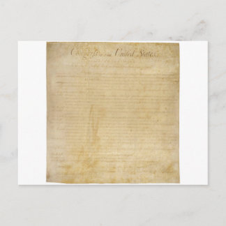 Carte Postale Constitution initiale des États-Unis Déclaration d