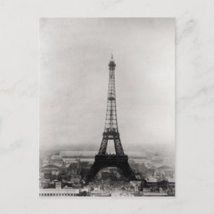 Carte Postale Construction de la Tour Eiffel