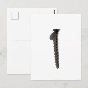 Carte Postale Construction du bâtiment de vis noir autobloquant