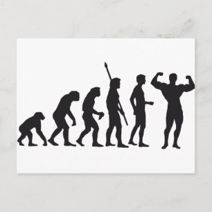 Carte Postale construction du corps de l'évolution